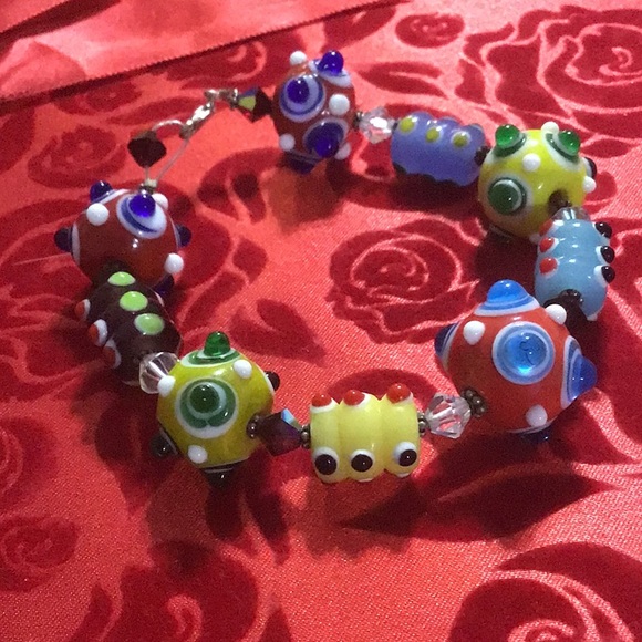 Handcrafted Future Inspired Shapes Bracelet - Picture 2 of 5
